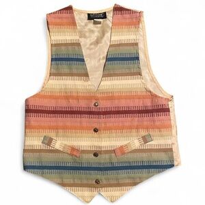 Vintage Wrapper Striped Vest